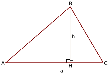 Площадь треугольника по основанию и высоте