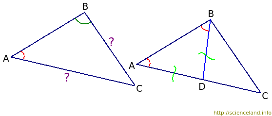 Доказательство, что против большего угла лежит большая сторона
